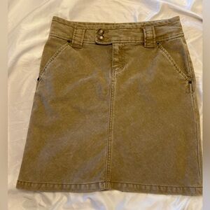 Gap Classic Tan Women's Corduroy Knee Length Skirt